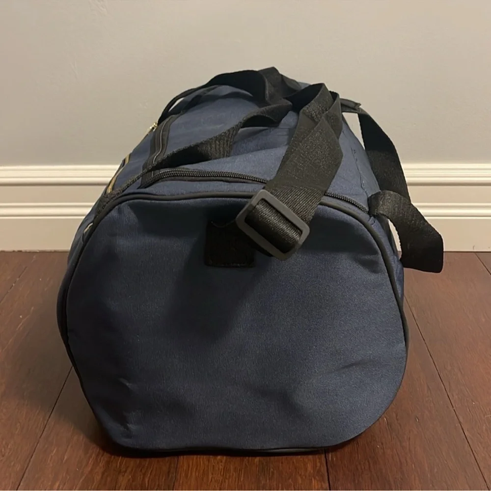 PACO RABANNE Men's Blue and Black Duffel Bag